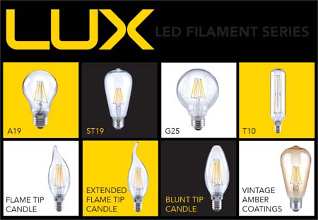 lámpara- lámpara de filamento-LED- LUX