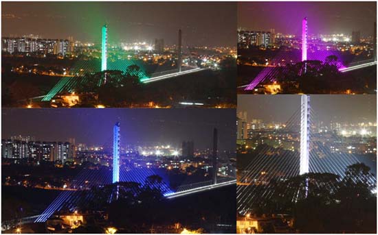 Viaducto de la Novena- Bucaramanga- Colombia- LED- iluminación-