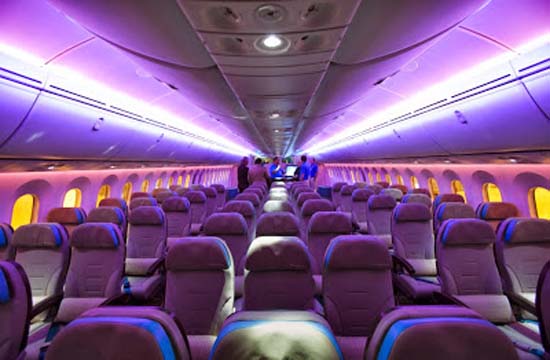 Compañías aéreas-LED- iluminación- luces de cabina