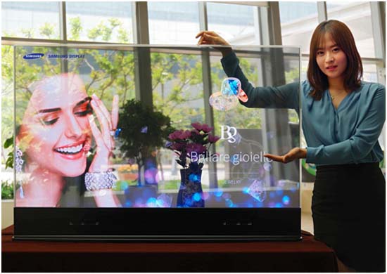 Pantallas- OLED- Samsung- displays- panel- RealSense- retail