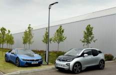 Alumbrado público- recarga-vehículos eléctricos- BMW- Light and Charge