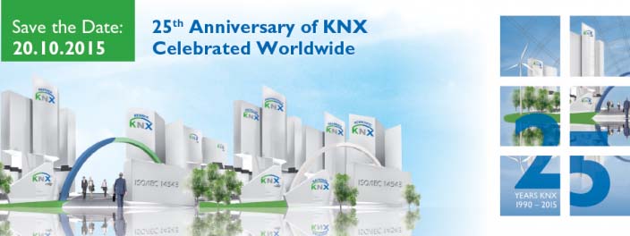 KNX-25 aniversario- automatización- control- edificios