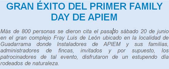 APIEM- Family Day- instaladores