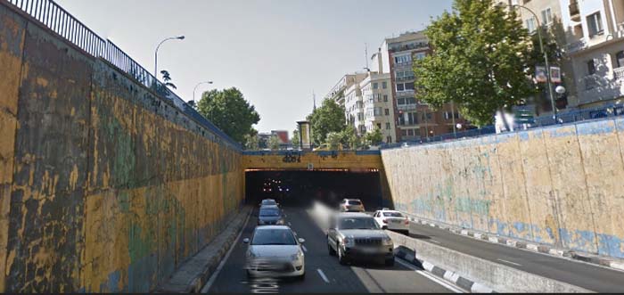 Luminarias- túnel-Manuel Becerra-ayuntamiento de Madrid