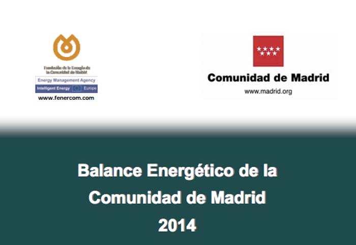 Balance Energético de la Comunidad de Madrid 2014-energía- Fenercom-Renove- Comunidad de Madrid