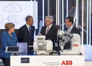 Obama - Merkel - tecnología digital - ABB - sensor inteligente - en la nube