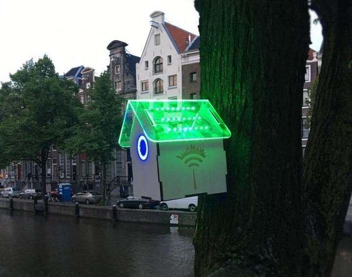 TreeWiFi - sensores - Amsterdam - contaminación - concienciación