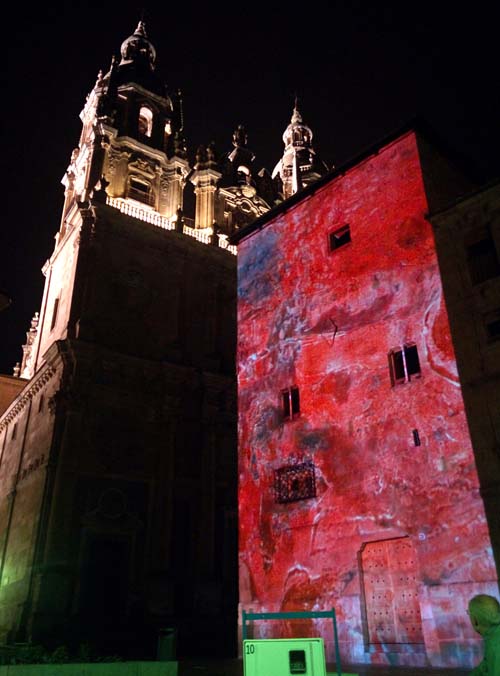 Proyectores - Christie - Boxer -Sono - imágenes - Convento de San Esteban - Salamanca - mapping - luz - Iberdrola