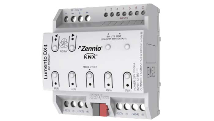 regulador KNX - iluminación - LED - sensores - pulsadores - Zennio - Lumento DX4 - KNX