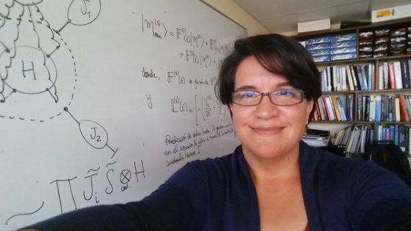 Doctora María Elena Tejeda Yeomans, investigadora del Cuerpo Académico de Partículas y Cosmología del Departamento de Física, de la Universidad de Sonora y directora de CLASHEP 2017.