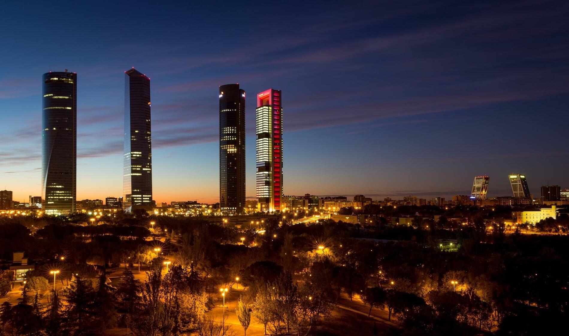 contaminación lumínica - Madrid
