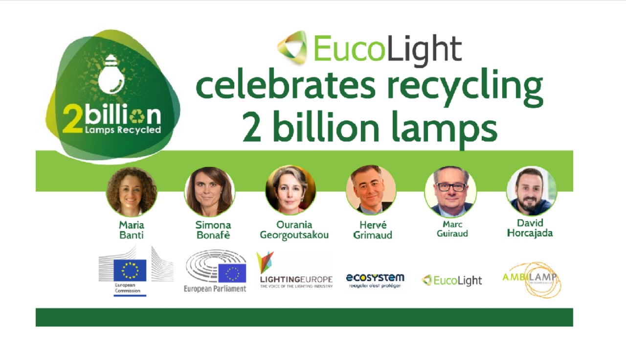 EucoLight, LightingEurope, reciclaje, economía circular