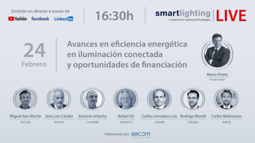 smartlighting LIVE, SECOM, eficiencia energética